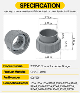 DearChan premium PVC construction withstands high temps and corrosion.