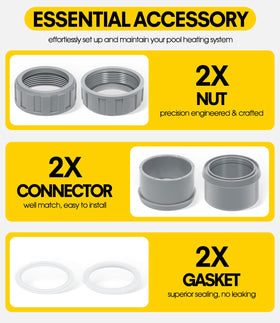 DearChan 2-inch PVC connectors support efficient heat transfer.