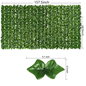 DearHouse ivy fence panel for outdoor décor mounted on walls or trellises.