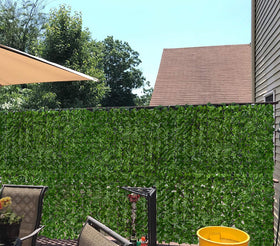 DearHouse ivy privacy fence decor enhances walls with evergreen charm for balcony or patio.