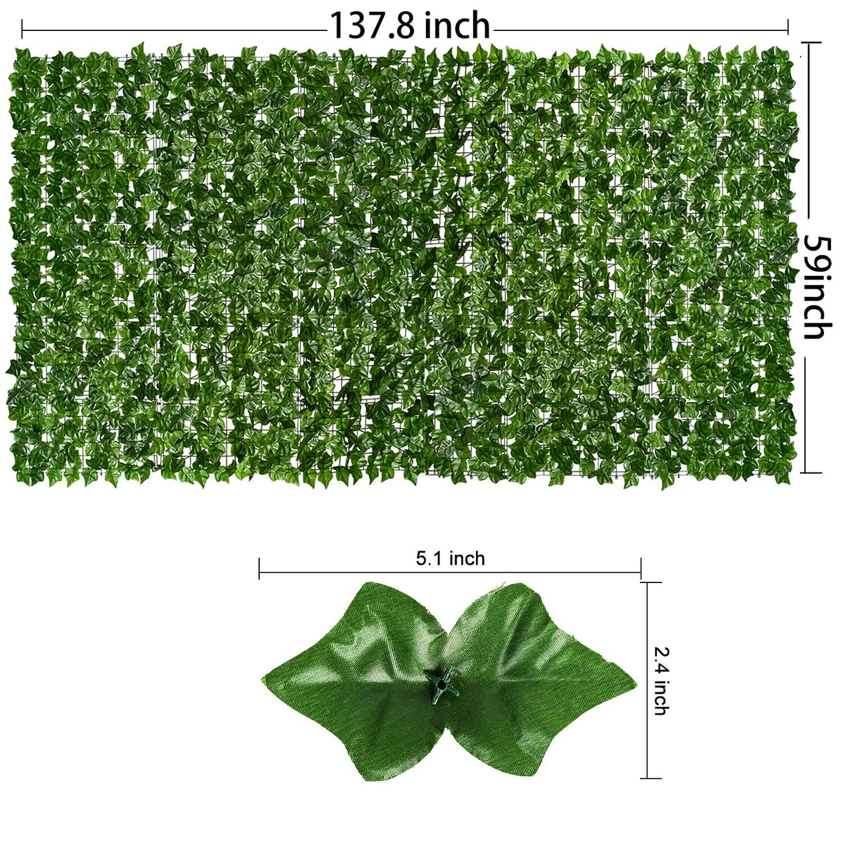 DearHouse outdoor ivy fence panels provide wind screening without sacrificing airflow.