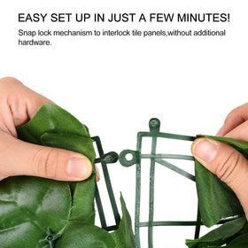 DearHouse artificial ivy fence kit setup on wall or trellis for quick transformation.