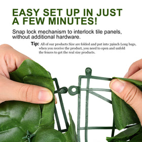 DearHouse outdoor-indoor ivy fence dimensions 197x39.4in help define spaces.
