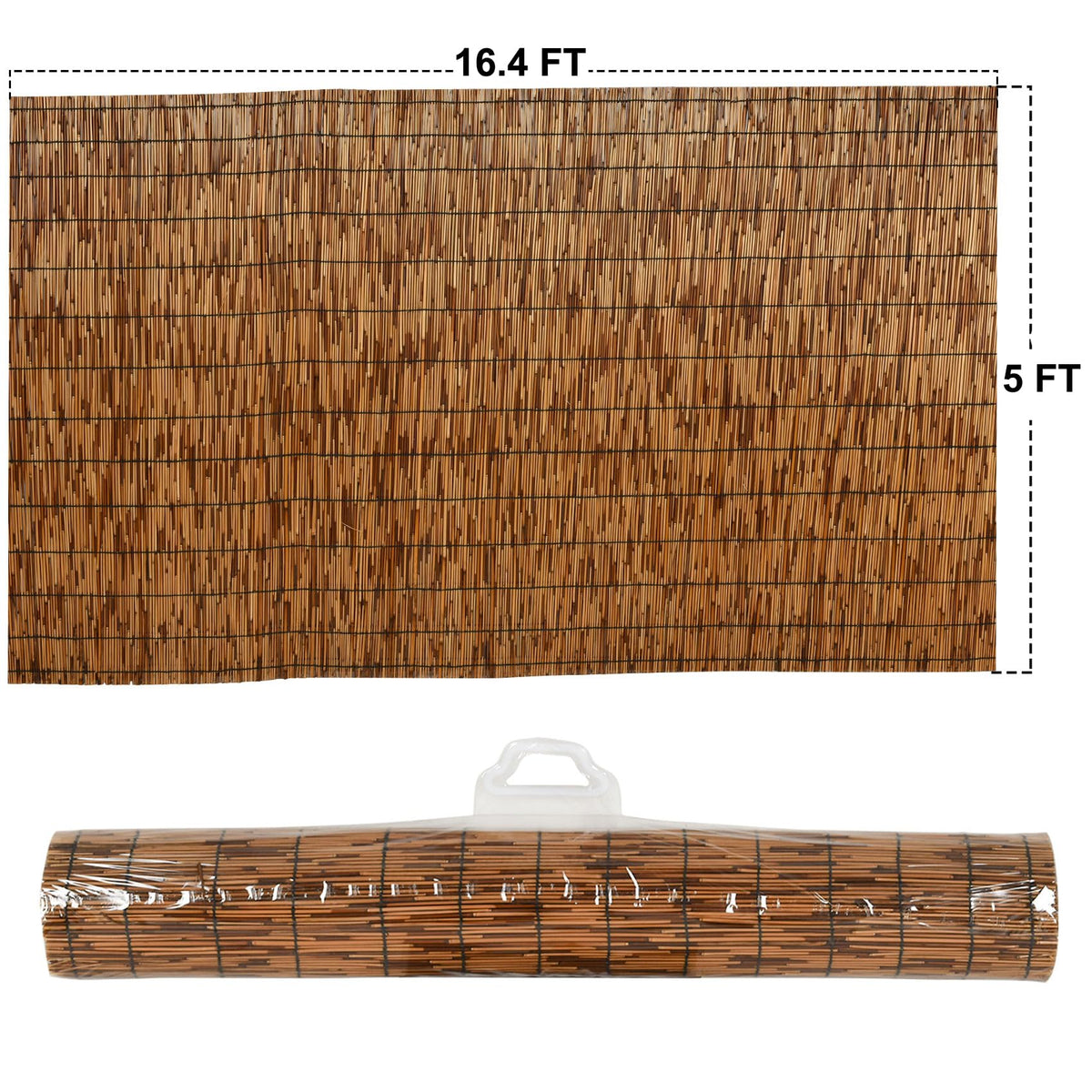 DearHouse reed fence suitable for indoor-outdoor use with easy maintenance.