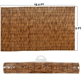 DearHouse reed fence suitable for indoor-outdoor use with easy maintenance.