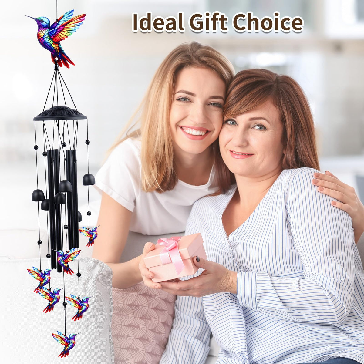 DearKeeps colorful hummingbird pendants create lively garden accents