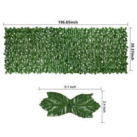 DearHouse ivy fence mesh backing detail supports airflow while preserving privacy