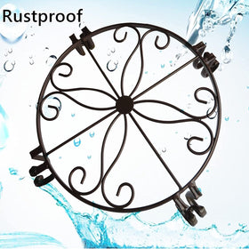 Compact 12 inch diameter fits most large pots without obstructing view.