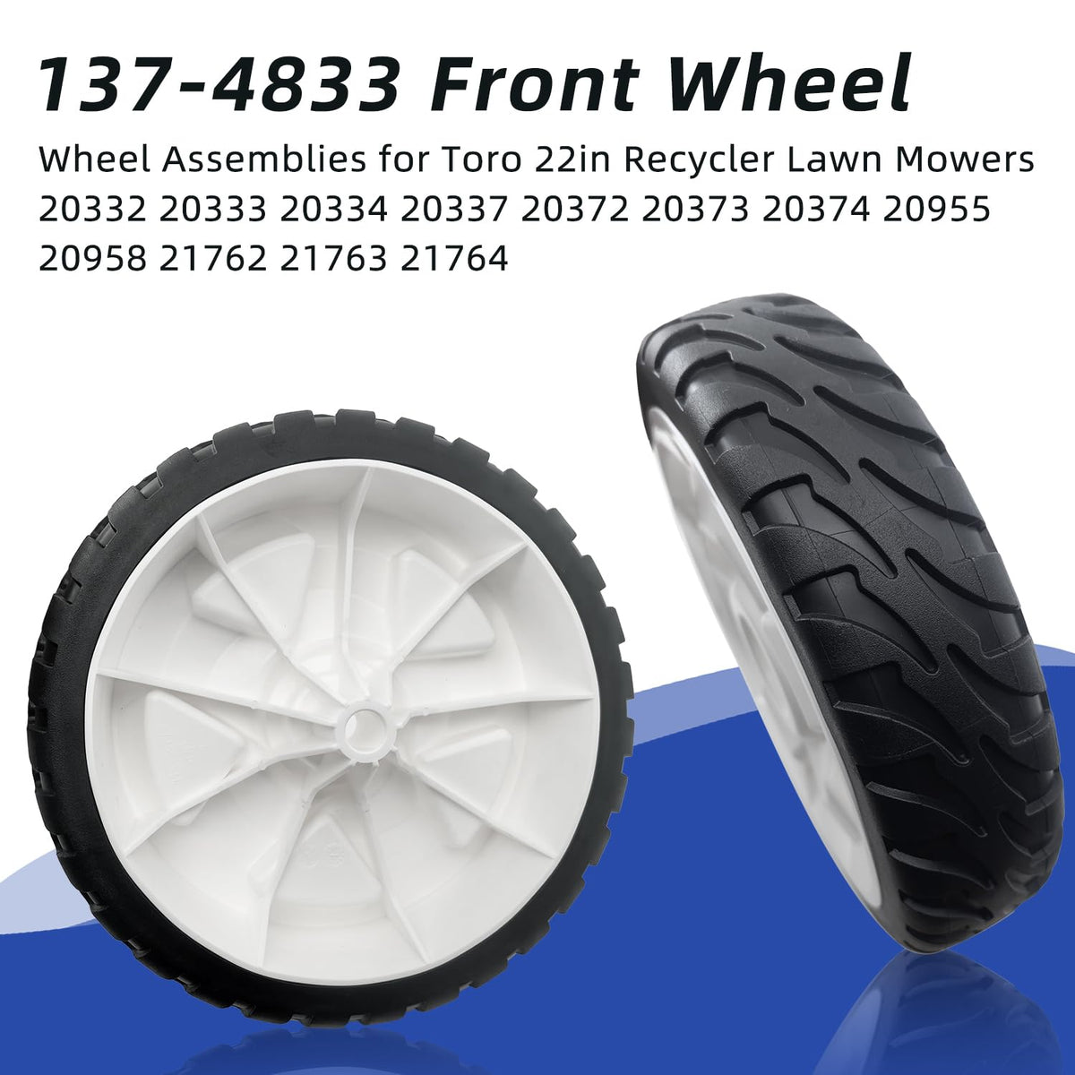DeaWater hub-detail of front wheel assembly, strong construction and corrosion resistance