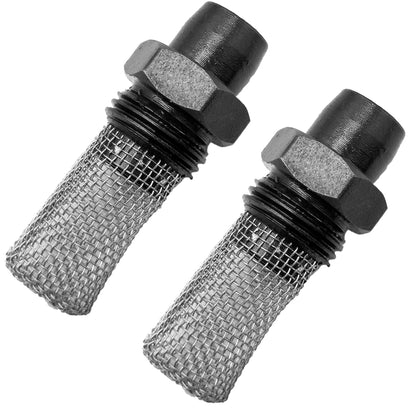 Deawater muffler-stub-spark-arrestor for Stihl blowers, two-piece replacement for safer operation.