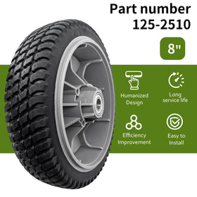 DeaWater 8-inch wheel pack supports reliable lawn maintenance