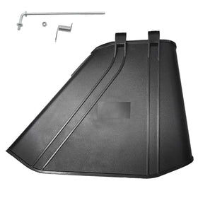 DeaWater deflector cover for side discharge protects the mower deck.