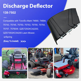 deawater discharge deflector compatibility label confirms OEM 138-7502 fit