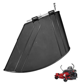 deawater discharge deflector front view for Toro ExMark mowers improves clipping control