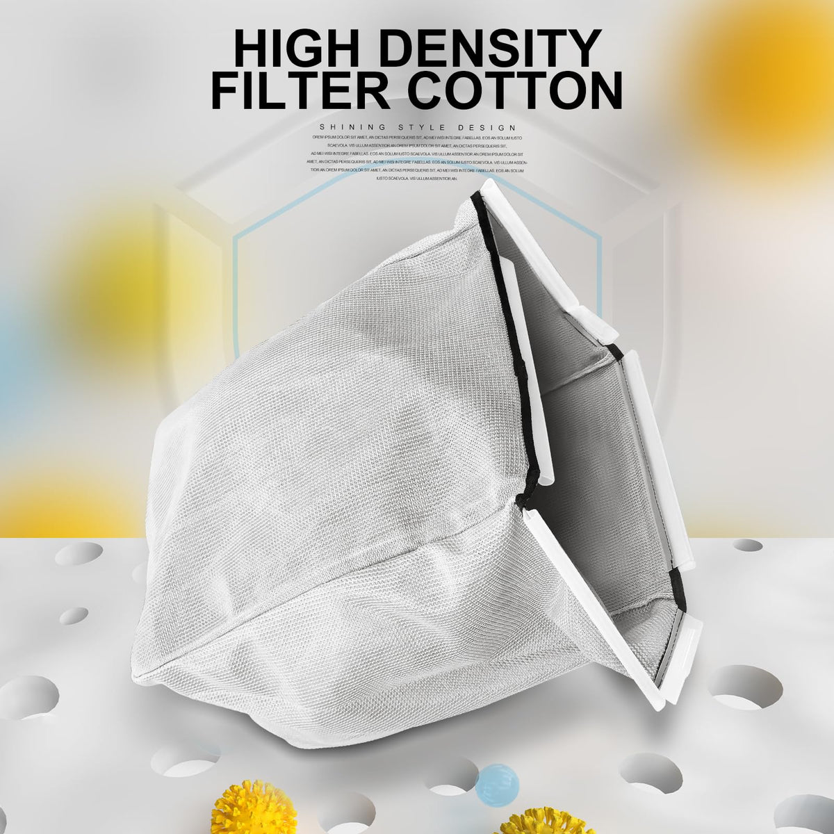DeaWater durable fabric construction resists wear from grass and debris.