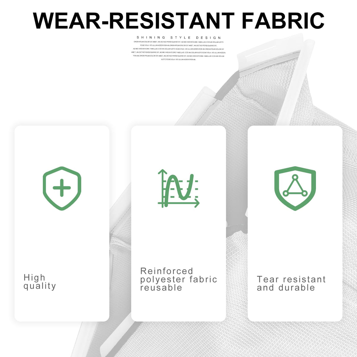 DeaWater fabric-only design simplifies installation on existing frames.