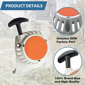 deawater recoil starter on STIHL FS131 delivers smooth starts.