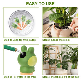 DEAYOU water-release-demo illustrates gentle root watering over 2-3 days.