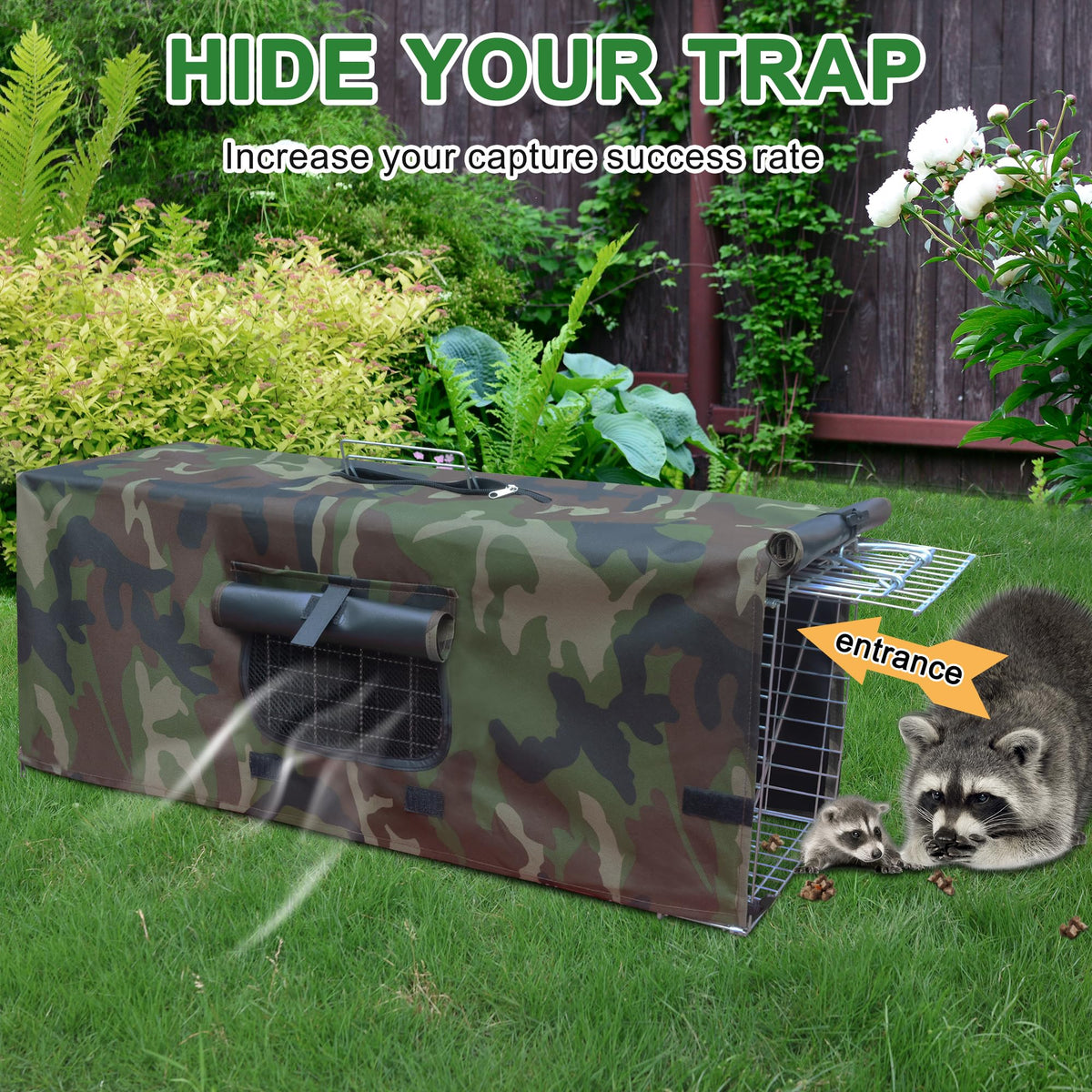 Deblue trap cover with zipper protects the handler during transport.