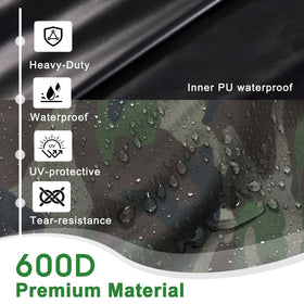 Deblue weatherproof Oxford fabric cover offers UV protection for outdoor use.