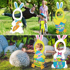 DECEED Easter yard sign front porch decor highlights entryways and pathways.