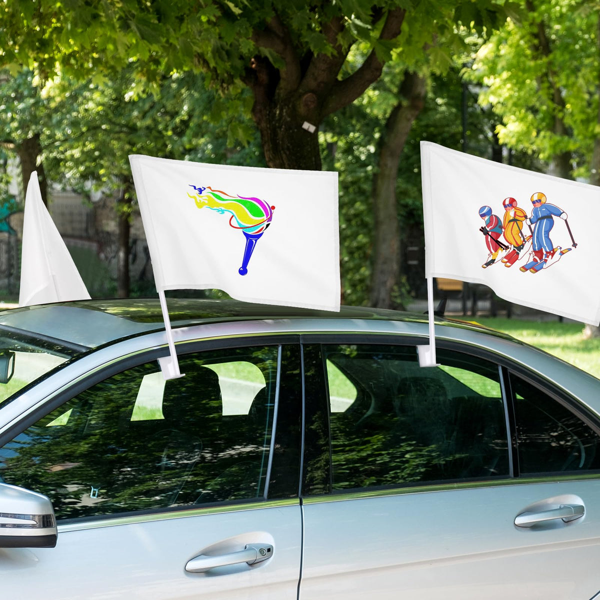 DECHOUS tear-resistant flag material with durable pole for long-term reuse.