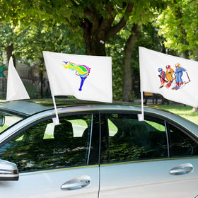 DECHOUS tear-resistant flag material with durable pole for long-term reuse.
