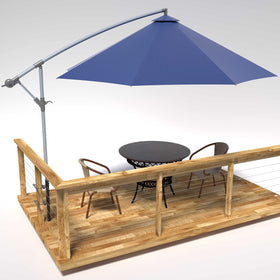 Deck Man universal railing fit supports varied deck and baluster designs.