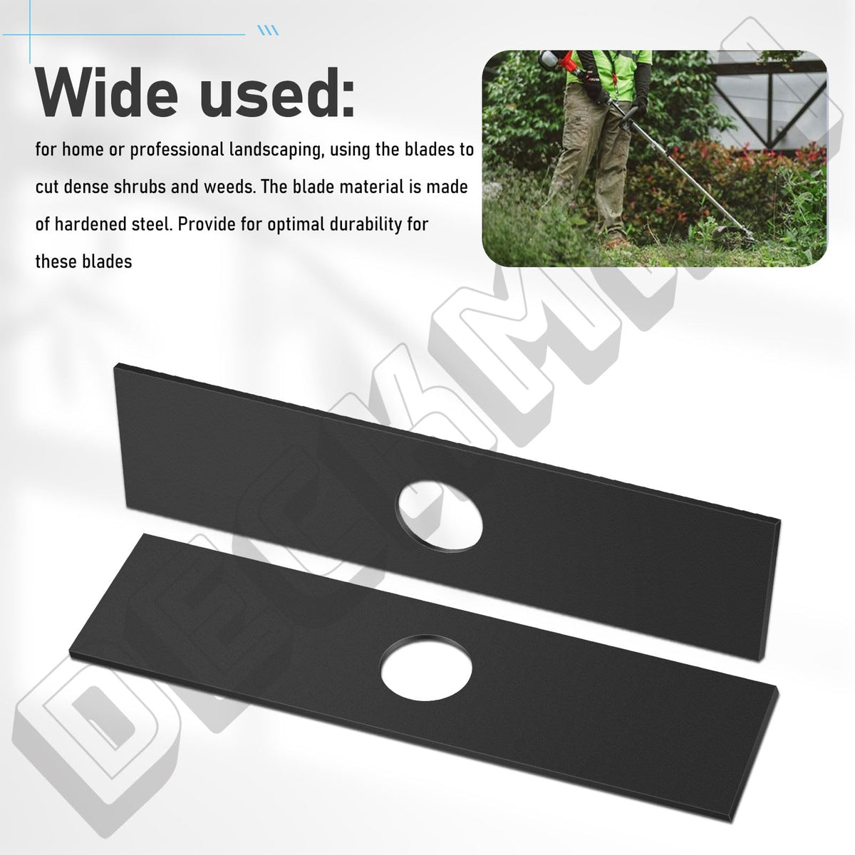 DECKMAN 2-pack edger blades for extended edge maintenance