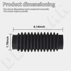 Deckman 7075115YP packaging includes two boots and four accessories.