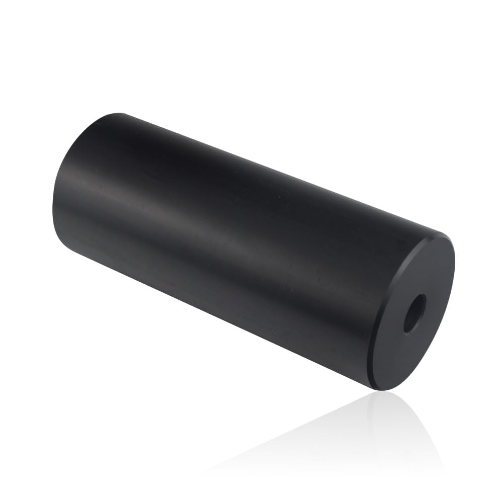 DECKMAN 731-3005 anti-scalp deck roller side view for even mowing on uneven terrain
