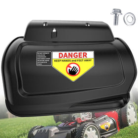 DECKMAN 987-02516A hinged mulching plug for 21-inch mower, secure fit.