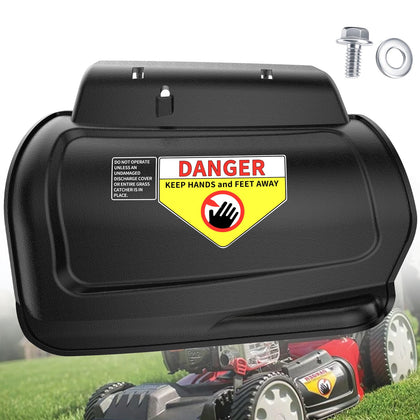 DECKMAN 987-02516A hinged mulching plug for 21-inch mower, secure fit.