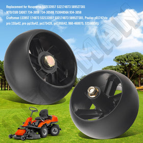 Deckman 1/2-inch center hole matches common axles