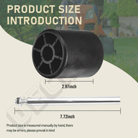DECKMAN deck roller compatibility chart visual guide for aftermarket wheels
