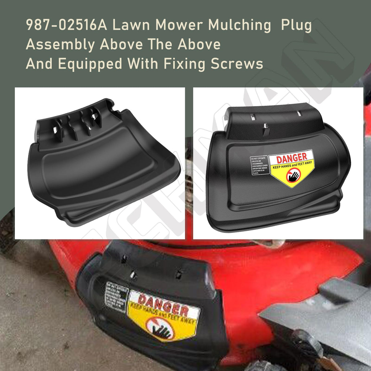 Durable construction supports long-term mulching deck performance.