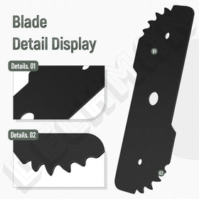 DECKMAN EB-007 blade in dense vegetation usage scenario