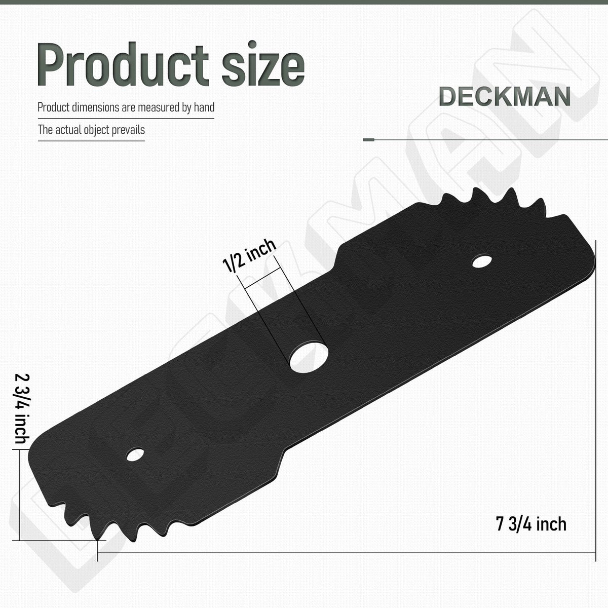 DECKMAN EB-007 edge hog blade flip-over feature in-use demonstration