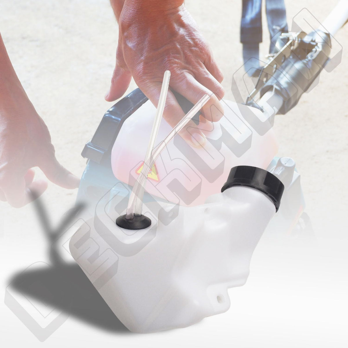 Deckman fuel tank compatible with Ryobi RY34427 for reliable fueling
