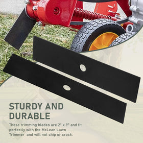 Deckman heat-treated edger blade 9x2 for McLane 2059, built to resist bending.