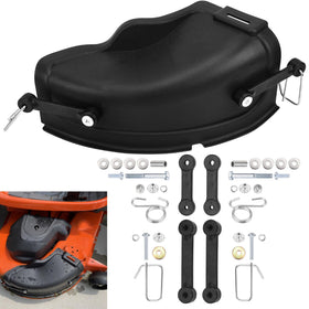 DECKMAN mulch cover kit assembly for quick, tool-free installation.