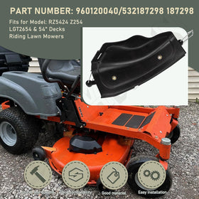 DECKMAN mulch cover kit fits Craftsman and Husqvarna 54-inch decks.