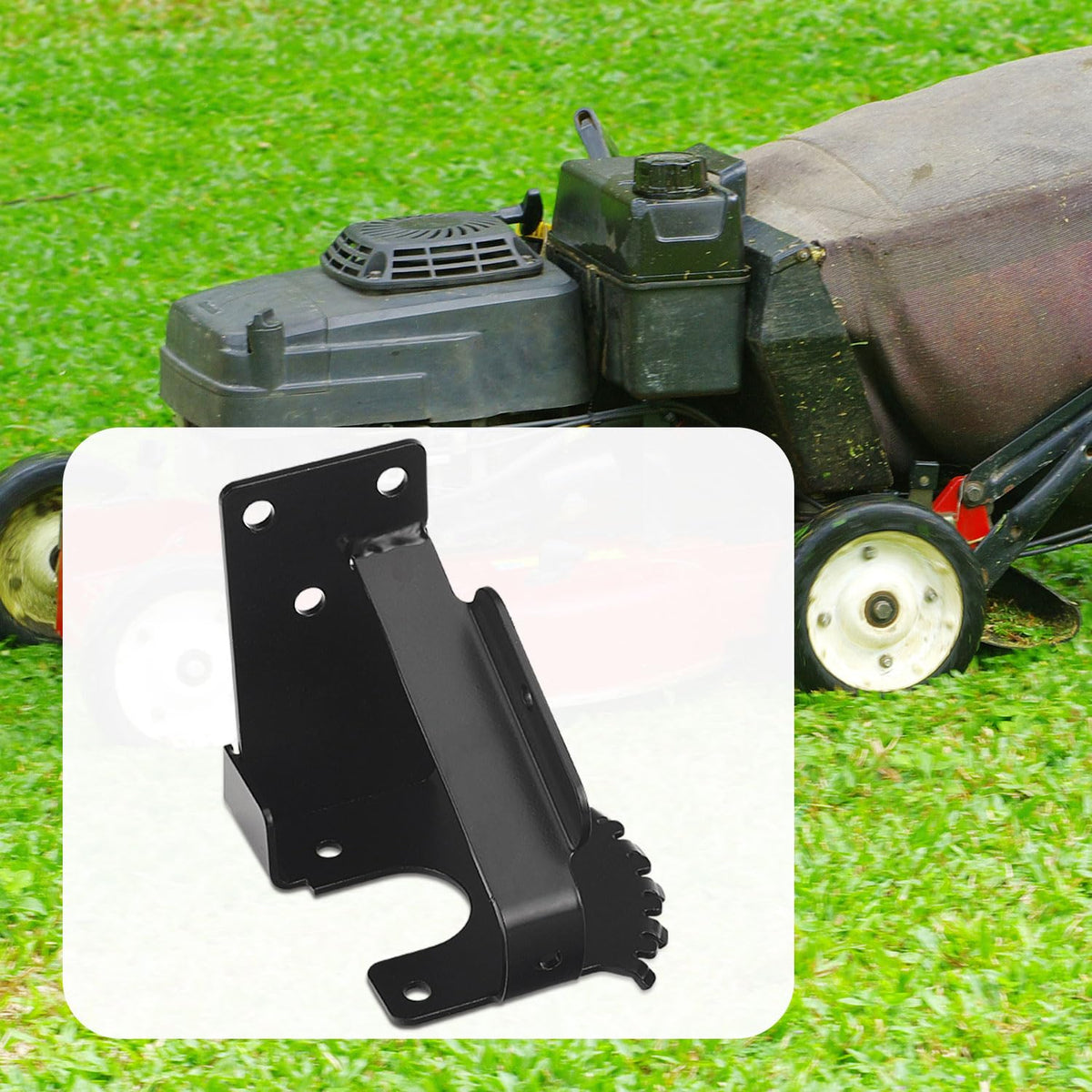 Deckman outdoor durable bracket designed for mower use