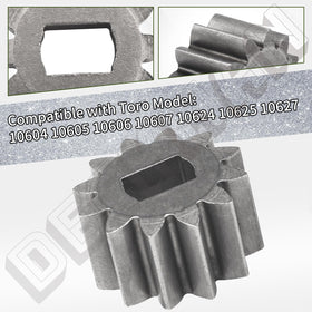 DECKMAN 12-tooth pinion gear replacement for reliable mowing