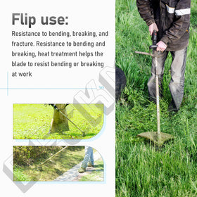 DECKMAN edger blade resists bending for longer service life