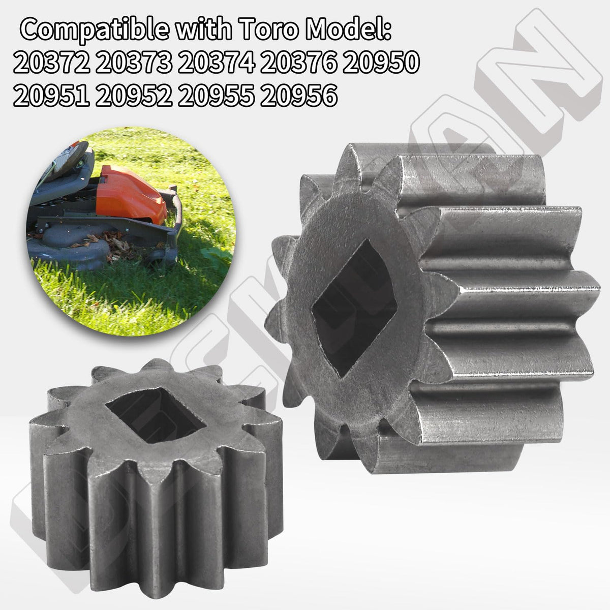 DECKMAN Toro 22in pinion gear 12t supports smooth wheel engagement