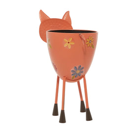 Deco 79 pink round planter with legs elevates any living area.