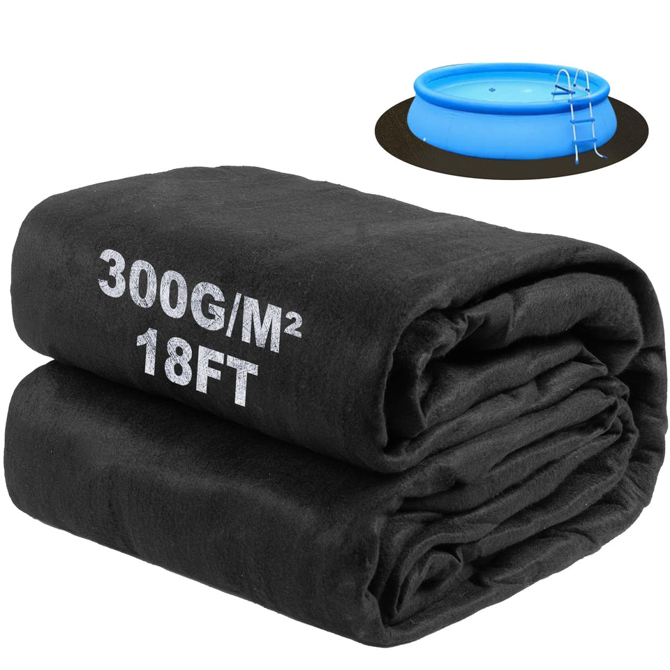 DecoForU 18ft round pool liner pad underlay for puncture resistance and even protection.