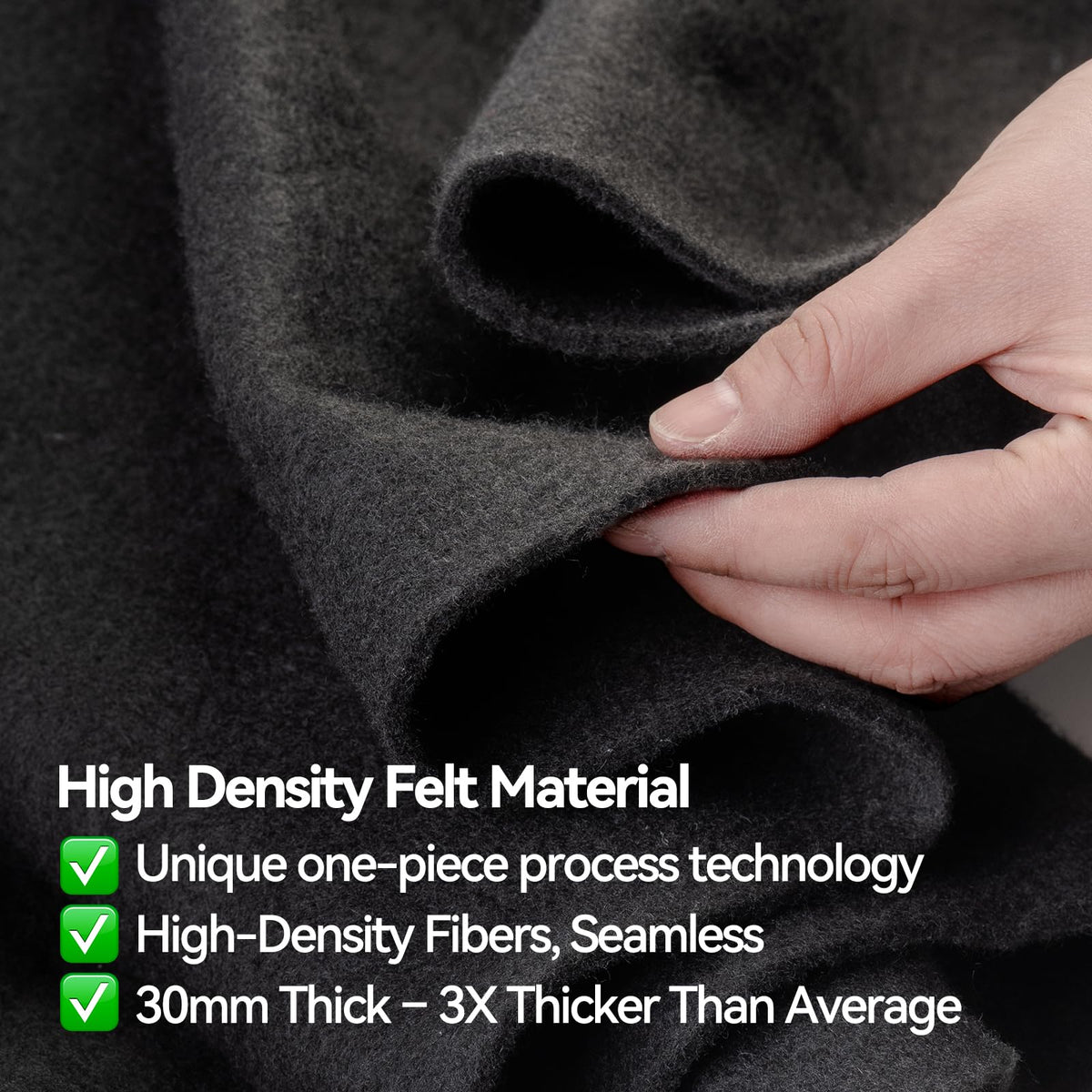 DecoForU pool ground pad demonstrates durable needle-punched fabric shielding the liner from rough surfaces.