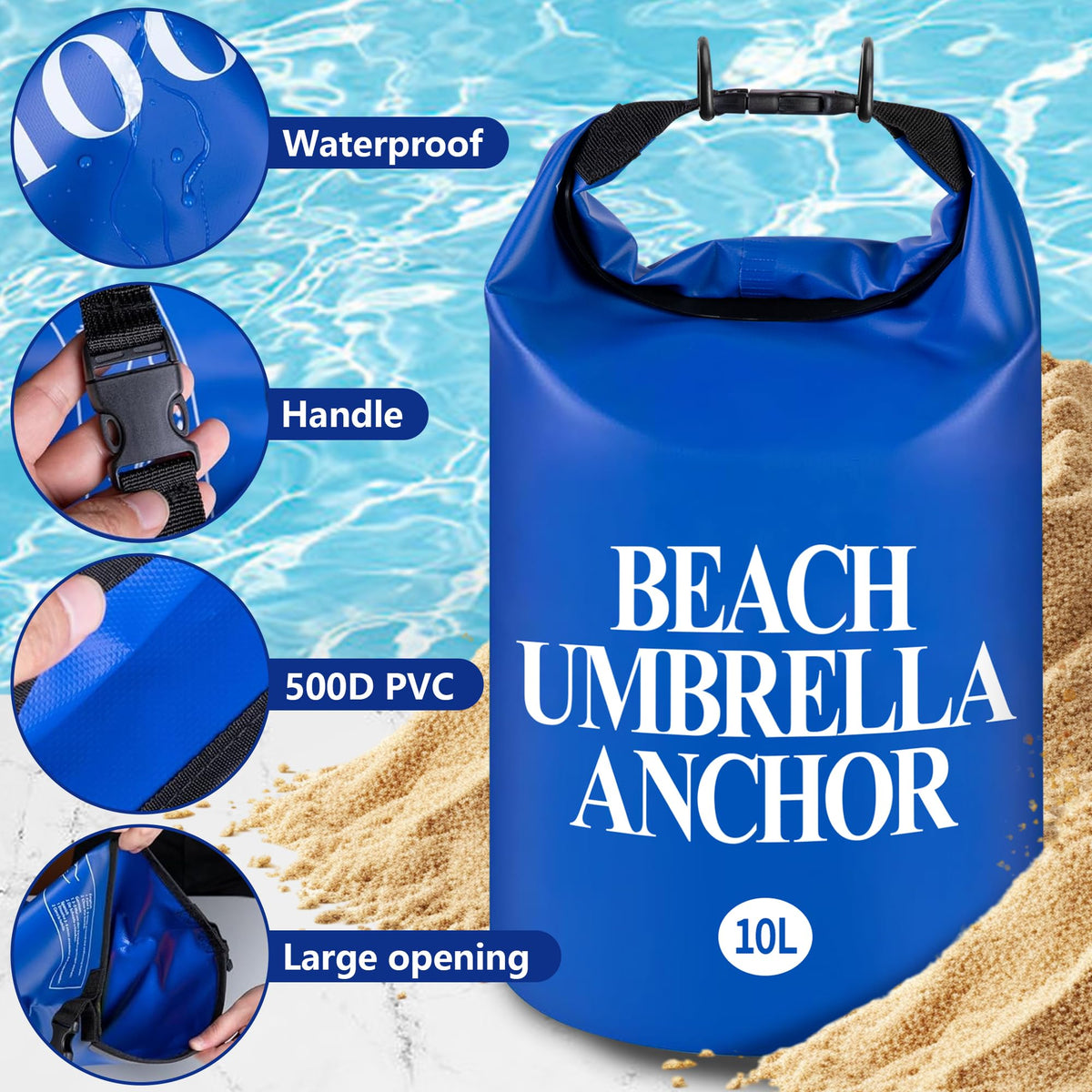 DECOHS adjustable strap with buckle for secure anchoring